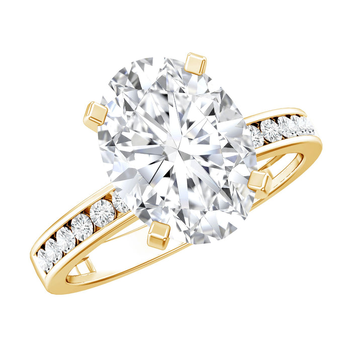 IGI Certified 3 Carat Lab Grown Diamond Oval Engagement Ring for Women