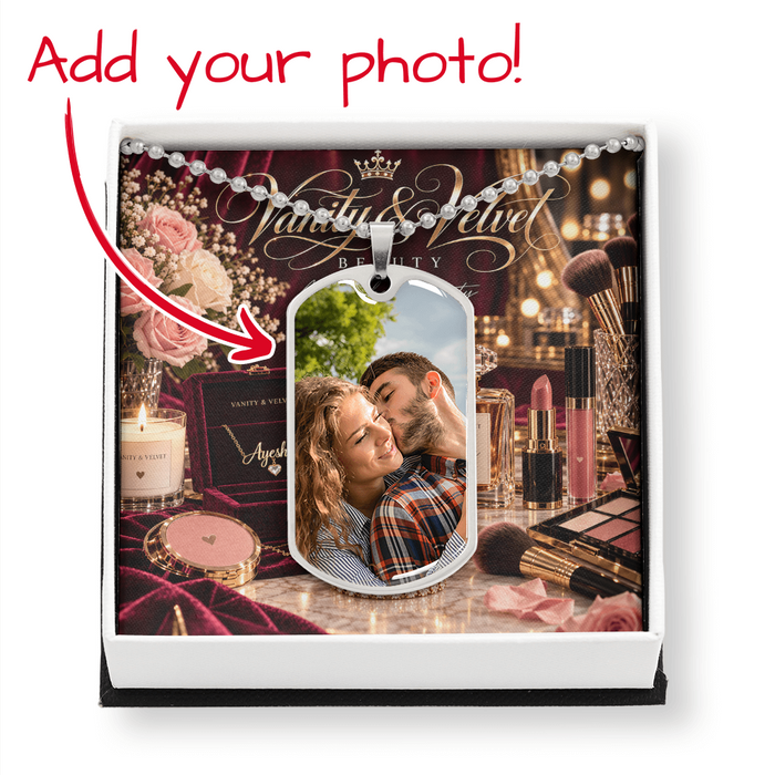 Personalized Photo Dog Tag Necklace